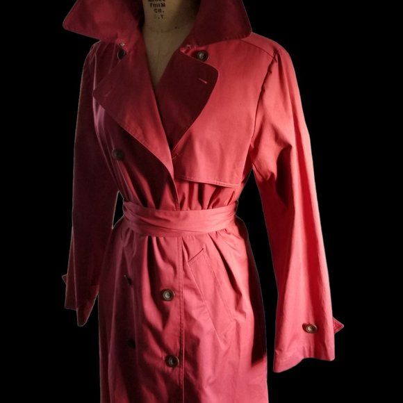 Garnet Hill Double Breasted Belted Trench Jacket - Picture 3 of 16